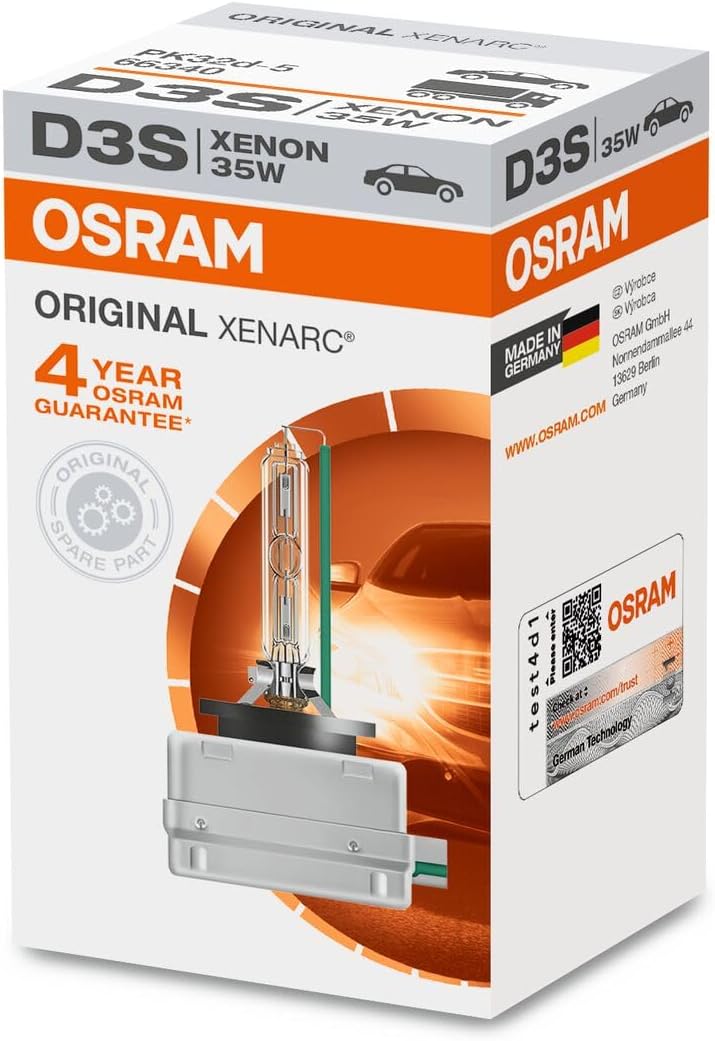 OSRAM XENARC® ORIGINAL D3S Xenon Headlight Lamp 35W - 66340HBI - Image 1